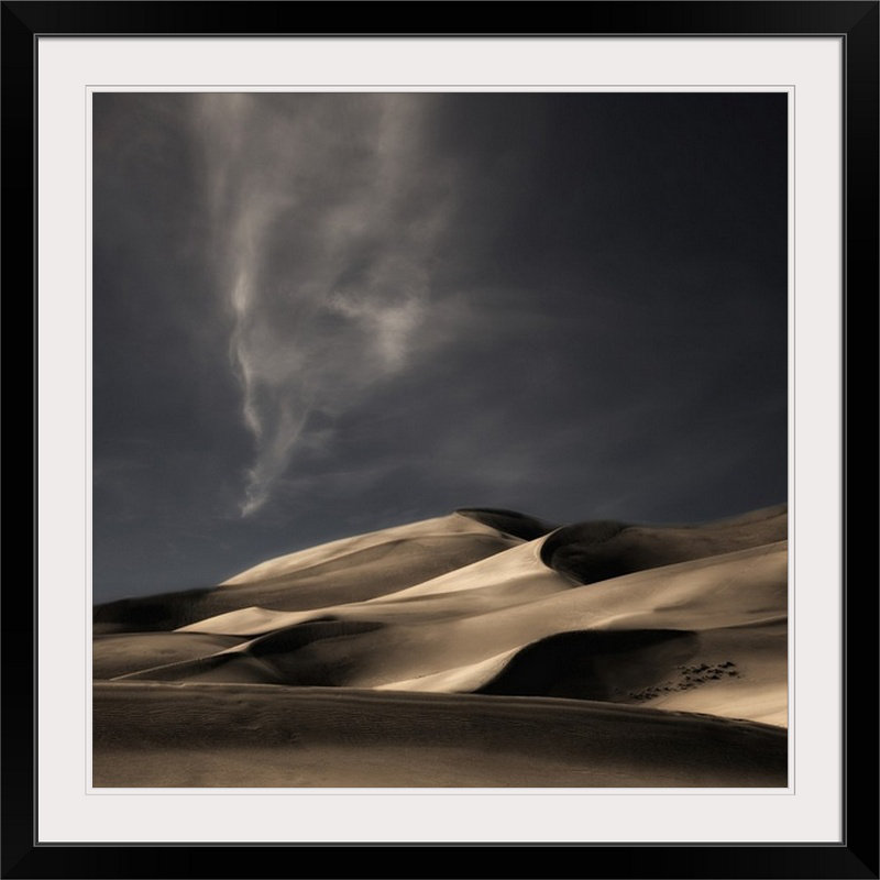 Reproduction de photo de Straub, Cadre noir, H 28 x l 28 po x P 1 po, Blanc