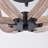 Nickens 4 - Light Candle Style Globe Chandelier with Wood Accents