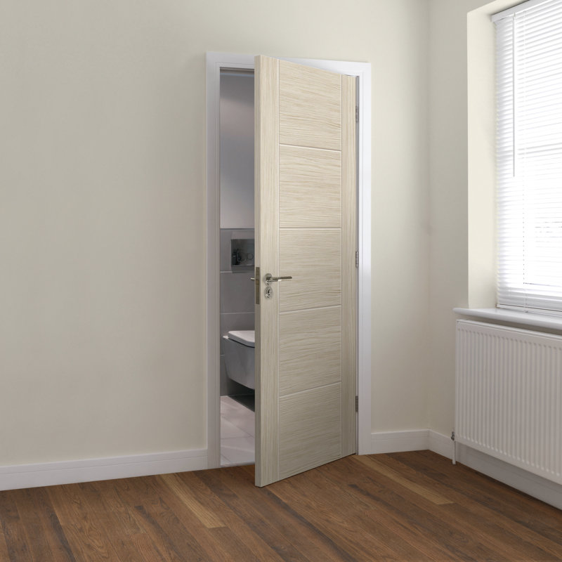 Ivory Internal Door Prefinished, 198.1cm H x 68.6cm W x 3.5cm D