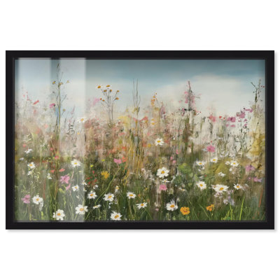 Art mural paysage scintillant Glade Garden I Shadowbox