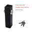 Sidco Supply Kiaset Hook Bolt Mortise Lock, Weldable Steel Hook Lock For Sliding Gate, Double Cylinder, 1-1/8" Backset