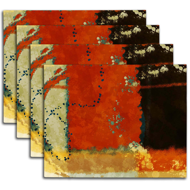 Napperon abstrait en polyester