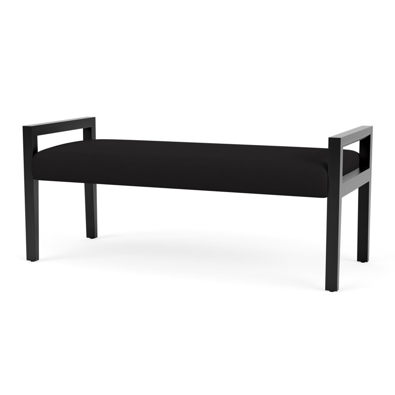 Banc en bois 2 places Brooklyn, Black, Open House Black