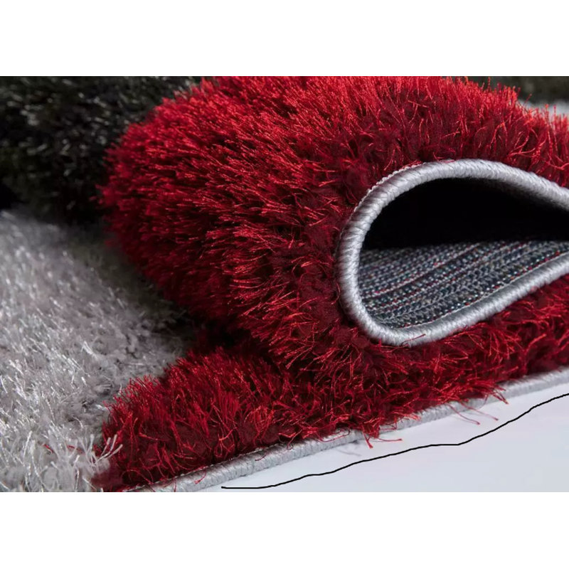 Solid Colour Shag Area Rug, Rectangle 200 x 290cm