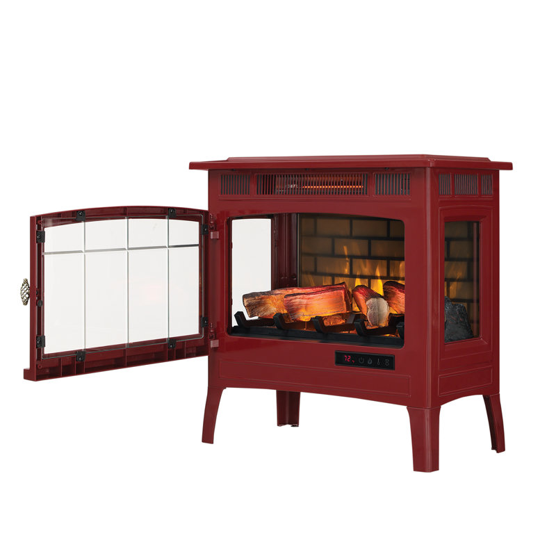 Chaufferette de foyer électrique autoportante avec effet de flamme 3D duraflame pour 1000 pieds carrés Pi. Cannelle, Cannelle