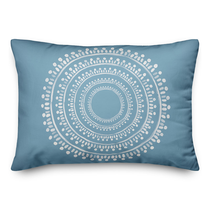Geometric Throw Pillow, Blue