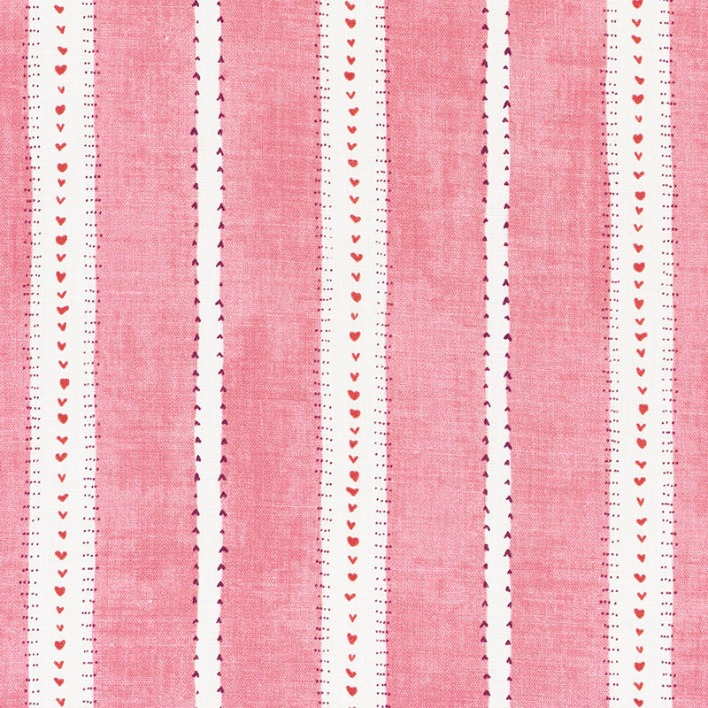 Tissu Amour, Framboise