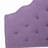 Queen & Full Sized Headboard In Purple, Contemporary Style With Hand-Crafted Trim, Elevates Bedroom, 61.18 In. Depth X 2.69 Width 51.78 Height, 19.12 Lb Weight Purple Fabric Upholstered For Bed,
