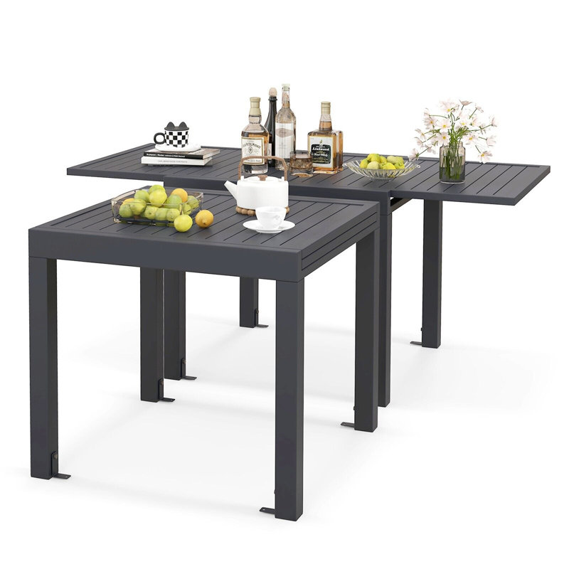 Extendable Outdoor Dining Table , 160cm cm W 80cm cm D