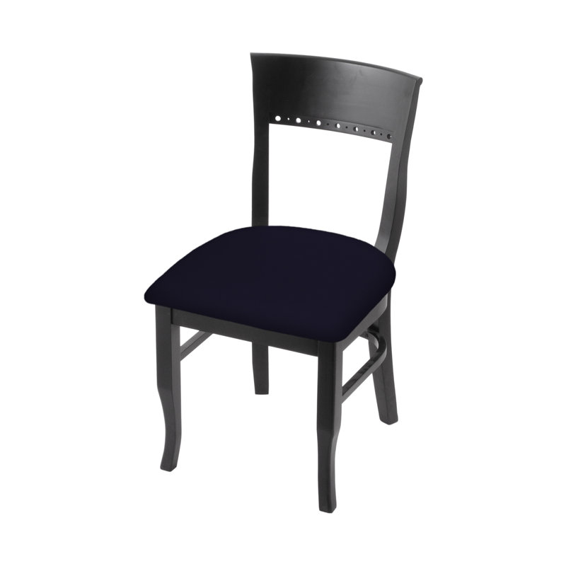 Chaise d'appoint rembourré, Noir, Crépuscule Canter