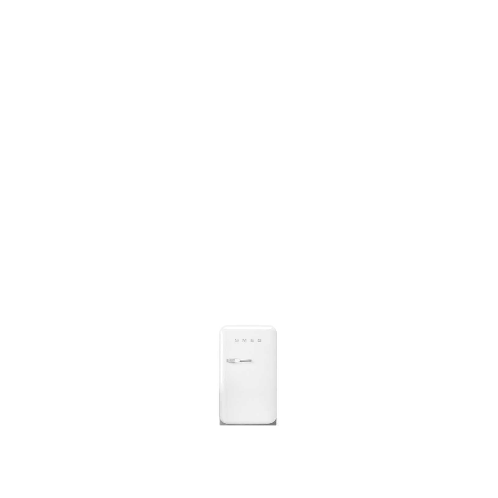 SMEG 50s Style Retro 1.2 cu. ft. Freestanding Mini Fridge, Right, White
