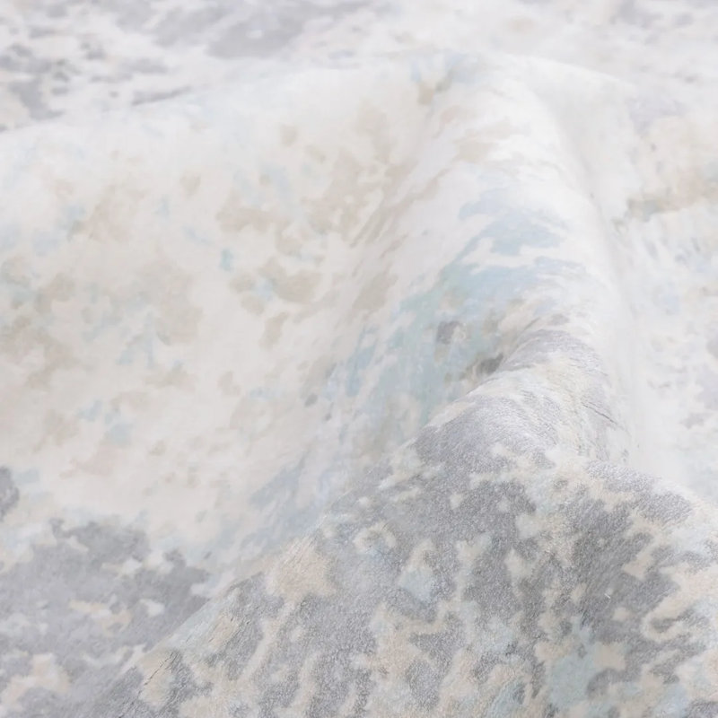 Hagues Abstract Area Rug in Cream, Rectangle 5' x 8'