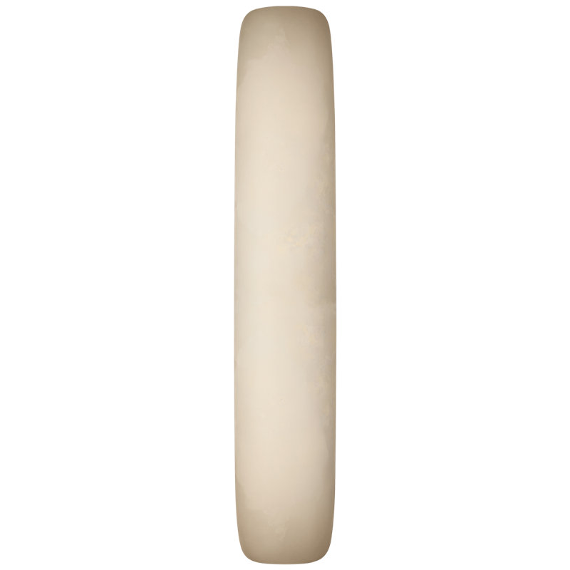 Kelly Wearstler Formosa 26" Linear Sconce, 25.75" H x 4.75" W x 3.25" D, Alabaster/Antique-Burnished Brass, 1600 W