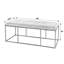 Dalee 48 in. W Leather and Iron Backless Upholstered Bench