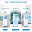 Portable Conditioners Cooling Control 8000 Btus Portable Air Conditioner With Efficient Cooling, Quiet Portable Cooling Ac Up To 350 Sq.ft. With Dehumidifier, Fan, Sleep Modes, 3-in-1, White