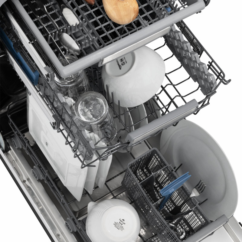 ZLINE 18" 15 dBA Top Control Dishwasher, Gold