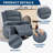 Oversized Rocking Recliner Chair for Adults, 360° Swivel Glider with Cup Holder, Upholstered Deep Seat Sofa for Living Room-1098553049