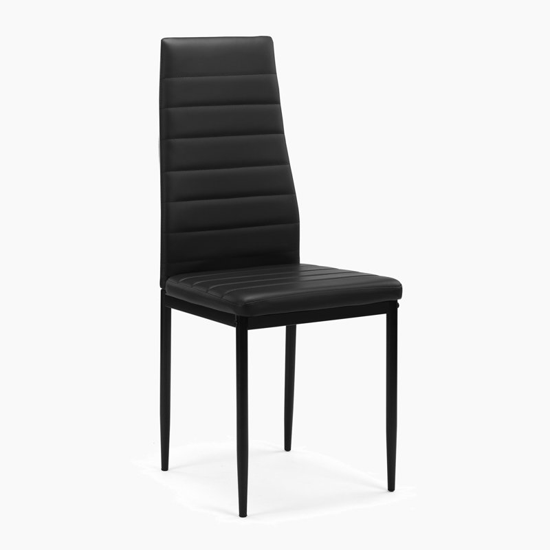 Chaise d'appoint rembourrée en cuir Keilly
