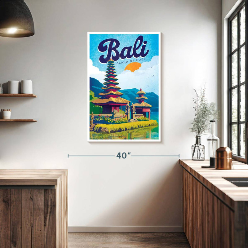 Bali Bali, affiche rétro, H 39 po x l 26 po