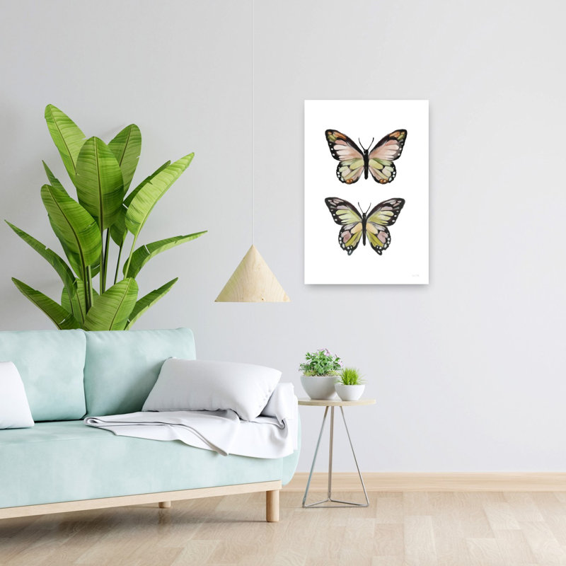 Papillons d'été, art contemporain de papillons, H 24 po x l 16 po