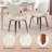 Aura Modern Upholstered Faux Leather Dining Chairs with Swivel-666728388