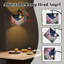  Lampe sur pied à arc en forme de lune fantaisiste, chat noir, étoiles, lune, champs pastel, grande lampe sur pied moderne, abat-jour réglable en lin à 3 couleurs