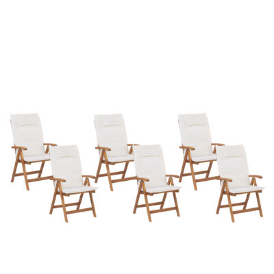 Borchers Folding Patio Dining Armchair with Cushion