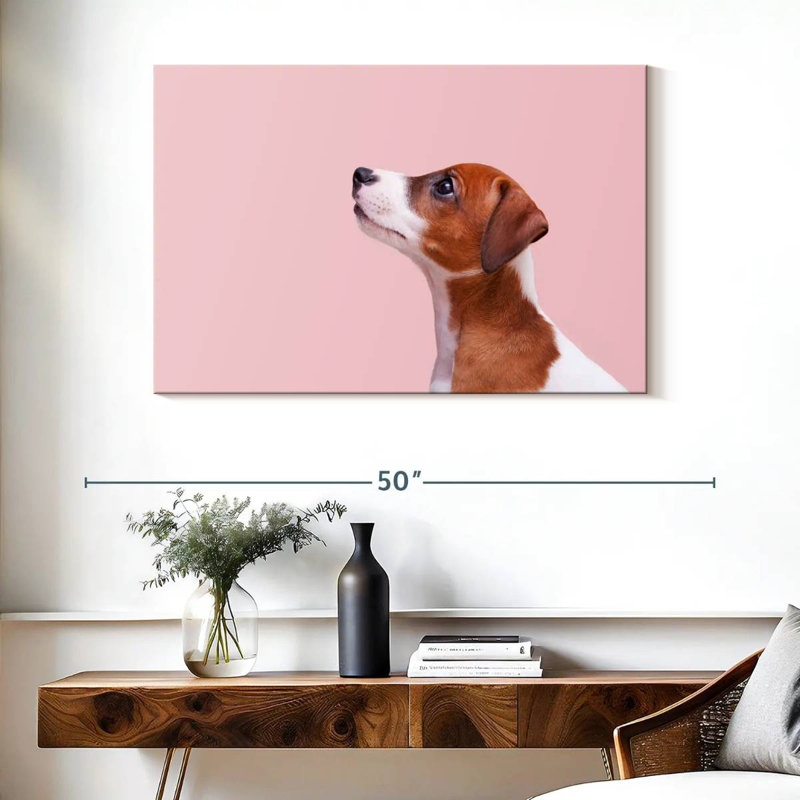 Brampt Jack Russel Dog, 26" H x 39" W
