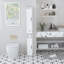 Armoire de rangement pour salle de bain de 67,51 po de hauteur avec tablettes réglables, armoire autoportante mince à 2 portes avec anti-basculement, compartiments ouverts, pour la maison, petits espaces, salle de bain, cuisine, salon, blanc