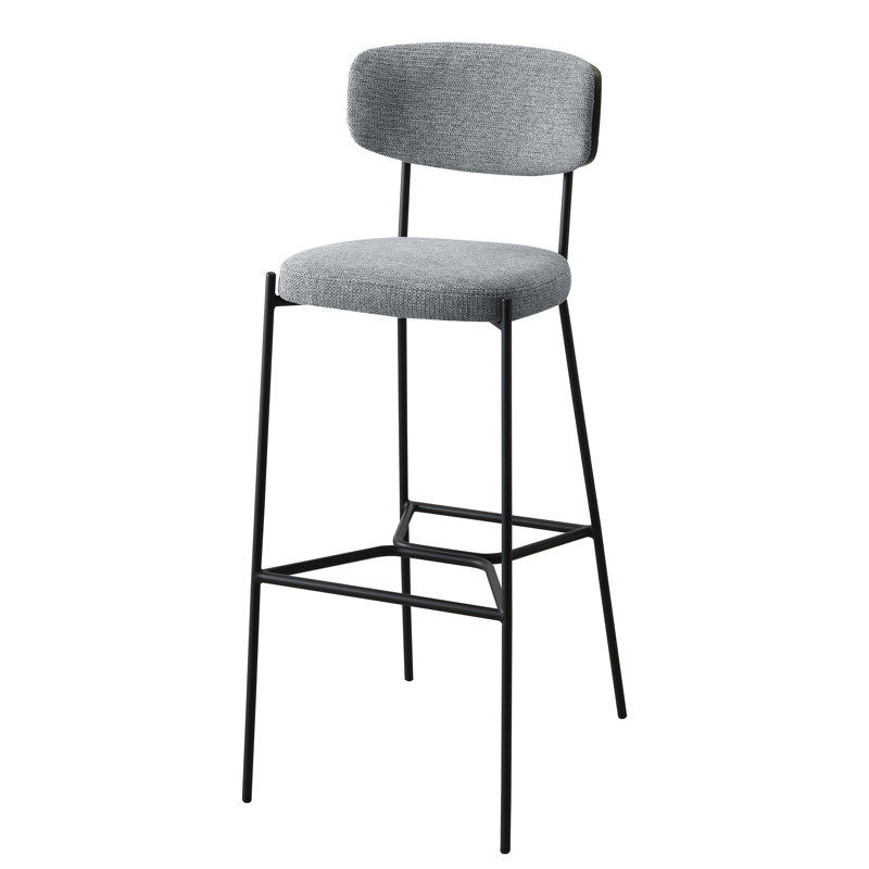 Tabouret de bar Kiril (ensemble de 2), Gris, Tabouret de bar (siège d'une hauteur de 30 po)