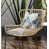 Bleu / patchwork doré