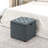 17.7 Inches Square Upholstered Tufted Storage Ottoman