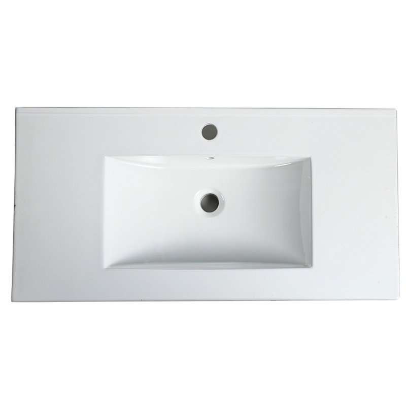 36 Inch Ceramic Sink For Bathroom Vanity,Top Sink Only