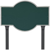Canterbury Rectangle One Line Standard Address Sign Plaque with Lawn Stakes