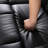 Arncliffe 37.8" Wide Faux Leather Swivel Rocker Manual Recliner Chair With Heated Massage & Dual Cupholders-107425978