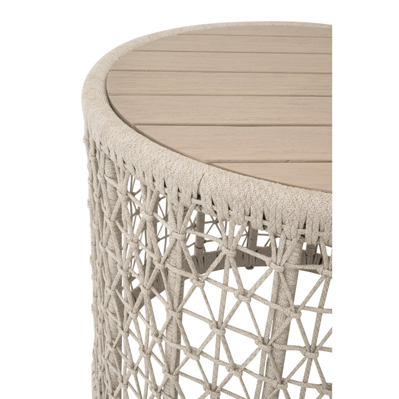 Knit Outdoor Round End Table