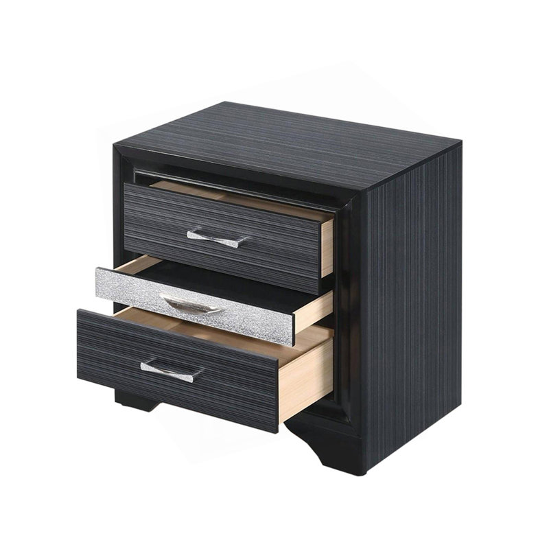 2 tiroirs et 1 table de chevet à bijoux