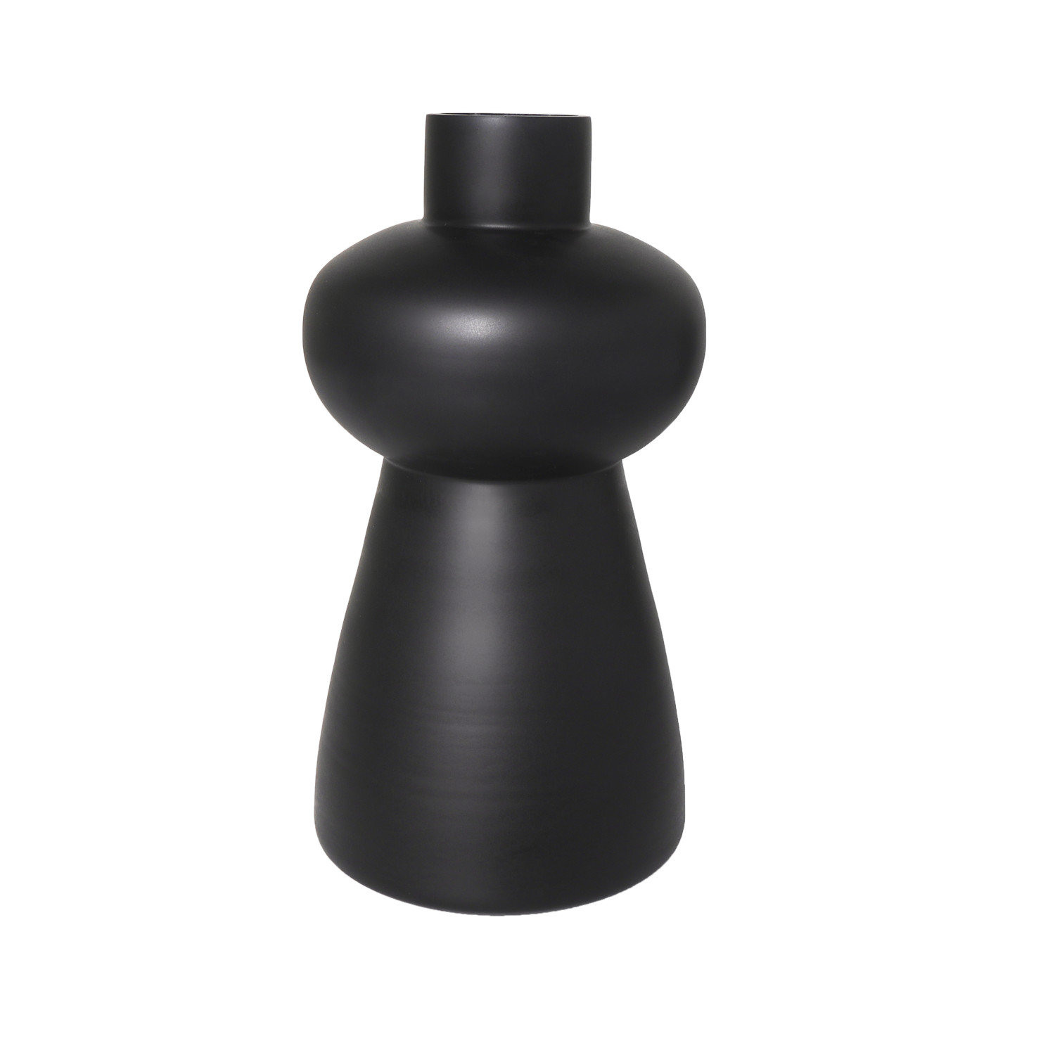 Mable Table Vase, Black