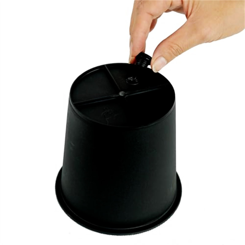 Pot rond 6,3 "- pots de jardin en plastique avec drainage