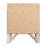 Elegant Contemporary White Nightstand-910158245