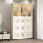 Portable Wardrobe with Multiple Compartments and Hanging Rod for Efficient Storage