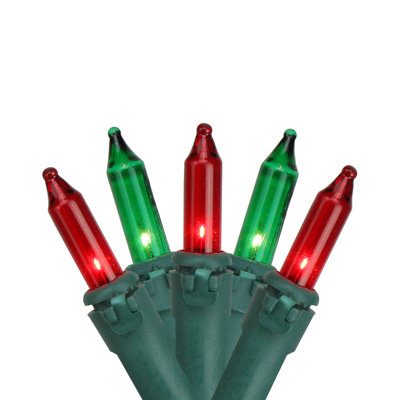 Ensemble de 150 mini lumières rouges et vertes 150 fils