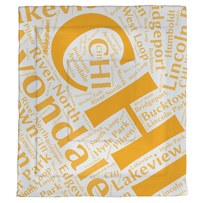 Modern & Contemporary Polyester Box Stitch Comforter, Twin XL Comforter, Orange