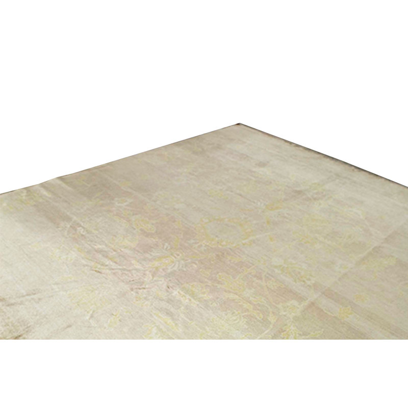 Hand-Knotted High-Quality Brown and Brown Area Rug