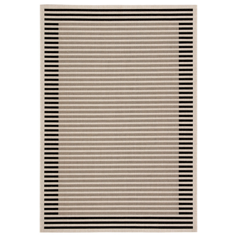 Tapis rayé intérieur / extérieur Weltyton, Rectangle 2 pi x 3 pi 7 po