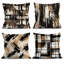 4 housses de coussin décoratives à motif de rayures abstraites 4 pièces