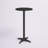 Trumann Indoor/Outdoor Aluminum Round Bar Height Table with Cross Base-635126387