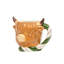 10 grandes tasses de vache de Noël 10 Highland Street, ensemble de 4