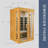 Hemlock Two-Person Far Infrared Roof Embedded Indoor Sauna Room