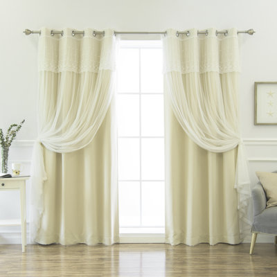 Granados Solid Room Darkening Thermal Grommet Curtain Panels
